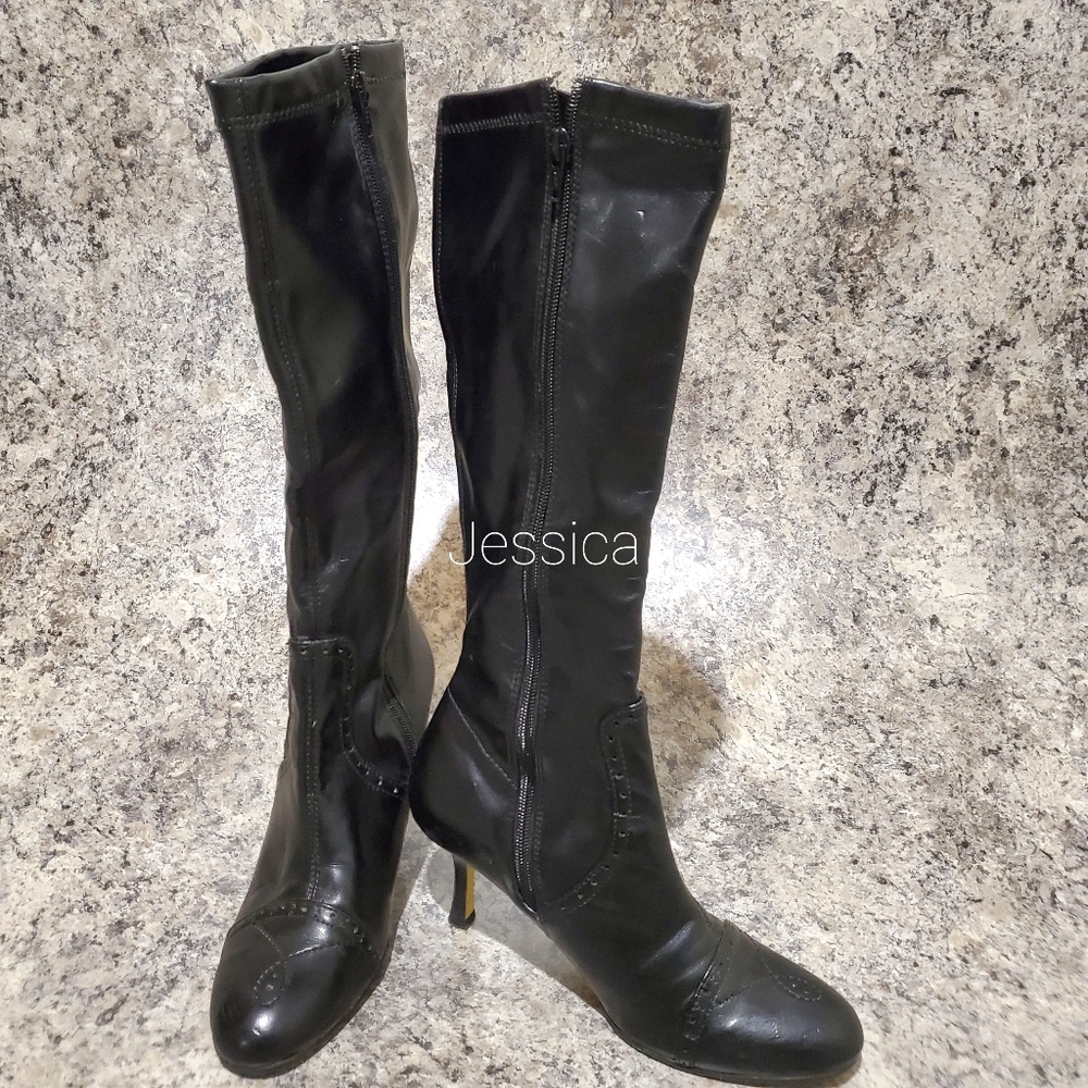 Jessica Leather Dress Boot Ladies Size 7M
